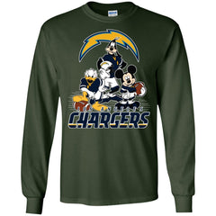 Mickey Mouse Los Angeles Chargers American Football Nfl Sports Shirt Men Long Sleeve Shirt Men Long Sleeve Shirt - amzapparel