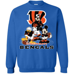 Mickey Mouse Cincinnati Bengals American Football Nfl Sports Shirt Crewneck Pullover Sweatshirt Crewneck Pullover Sweatshirt - amzapparel