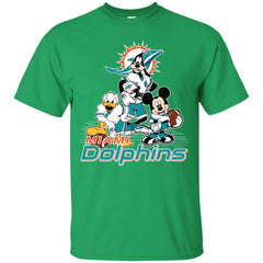 Mickey Mouse Miami Dolphins American Football Nfl Sports Shirt Men Cotton T-Shirt Men Cotton T-Shirt - amzapparel