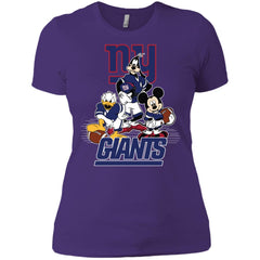 Mickey Mouse New York Giants American Football Nfl Sports Shirt Women Cotton T-Shirt Women Cotton T-Shirt - amzapparel