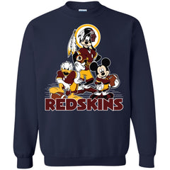 Mickey Mouse Washington Redskins American Football Nfl Sports Shirt Crewneck Pullover Sweatshirt Crewneck Pullover Sweatshirt - amzapparel