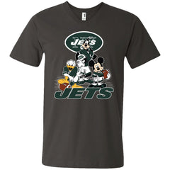 Mickey Mouse New York Jets American Football Nfl Sports Shirt Men V-Neck T-Shirt Men V-Neck T-Shirt - amzapparel