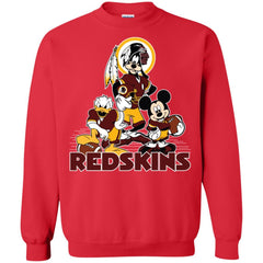 Mickey Mouse Washington Redskins American Football Nfl Sports Shirt Crewneck Pullover Sweatshirt Crewneck Pullover Sweatshirt - amzapparel