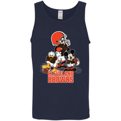 Mickey Mouse Cleveland Browns American Football Nfl Sports Shirt Men Cotton Tank Men Cotton Tank - amzapparel