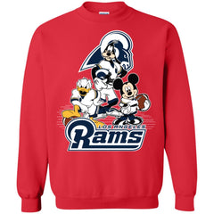 Mickey Mouse Los Angeles Rams American Football Nfl Sports Shirt Crewneck Pullover Sweatshirt Crewneck Pullover Sweatshirt - amzapparel