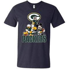 Mickey Mouse Green Bay Packer American Football Nfl Sports Shirt Men V-Neck T-Shirt Men V-Neck T-Shirt - amzapparel