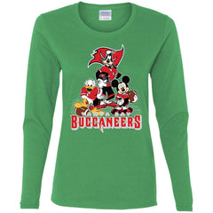 Mickey Mouse Tampa Bay Buccaneers American Football Nfl Sports Shirt Women Long Sleeve Shirt Women Long Sleeve Shirt - amzapparel