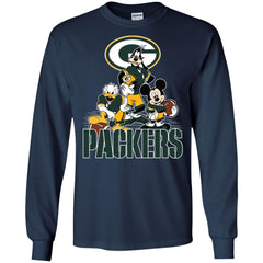 Mickey Mouse Green Bay Packer American Football Nfl Sports Shirt Men Long Sleeve Shirt Men Long Sleeve Shirt - amzapparel