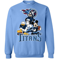 Mickey Mouse Tennessee Titans American Football Nfl Sports Shirt Crewneck Pullover Sweatshirt Crewneck Pullover Sweatshirt - amzapparel