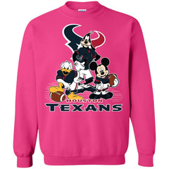 Mickey Mouse Houston Texans American Football Nfl Sports Shirt Crewneck Pullover Sweatshirt Crewneck Pullover Sweatshirt - amzapparel