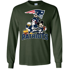 Mickey Mouse New England Patriots American Football Nfl Sports Shirt Men Long Sleeve Shirt Men Long Sleeve Shirt - amzapparel