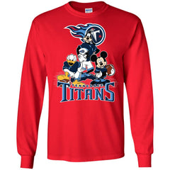Mickey Mouse Tennessee Titans American Football Nfl Sports Shirt Men Long Sleeve Shirt Men Long Sleeve Shirt - amzapparel