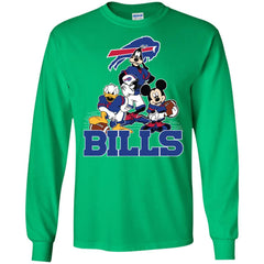 Mickey Mouse Buffalo Bills American Football Nfl Sports Shirt Men Long Sleeve Shirt Men Long Sleeve Shirt - amzapparel
