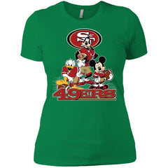 Mickey Mouse San Francisco 49ers American Football Nfl Sports Shirt Women Cotton T-Shirt Women Cotton T-Shirt - amzapparel