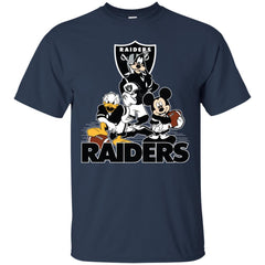 Mickey Mouse Oakland Raiders American Football Nfl Sports Shirt Men Cotton T-Shirt Men Cotton T-Shirt - amzapparel