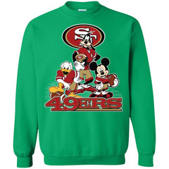 Mickey Mouse San Francisco 49ers American Football Nfl Sports Shirt Crewneck Pullover Sweatshirt Crewneck Pullover Sweatshirt - amzapparel