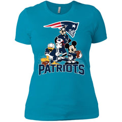 Mickey Mouse New England Patriots American Football Nfl Sports Shirt Women Cotton T-Shirt Women Cotton T-Shirt - amzapparel