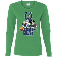 Mickey Mouse Indianapolis Colts American Football Nfl Sports Shirt Women Long Sleeve Shirt Women Long Sleeve Shirt - amzapparel