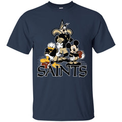 Mickey Mouse New Orleans Saints American Football Nfl Sports Shirt Men Cotton T-Shirt Men Cotton T-Shirt - amzapparel