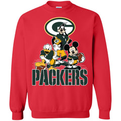 Mickey Mouse Green Bay Packer American Football Nfl Sports Shirt Crewneck Pullover Sweatshirt Crewneck Pullover Sweatshirt - amzapparel