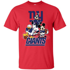 Mickey Mouse New York Giants American Football Nfl Sports Shirt Men Cotton T-Shirt Men Cotton T-Shirt - amzapparel