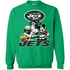 Mickey Mouse New York Jets American Football Nfl Sports Shirt Crewneck Pullover Sweatshirt Crewneck Pullover Sweatshirt - amzapparel
