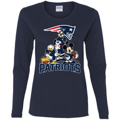 Mickey Mouse New England Patriots American Football Nfl Sports Shirt Women Long Sleeve Shirt Women Long Sleeve Shirt - amzapparel