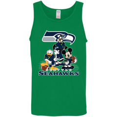 Mickey Mouse Seattle Seahawks American Football Nfl Sports Shirt Men Cotton Tank Men Cotton Tank - amzapparel