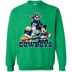 Mickey Mouse Dallas Cowboys American Football Nfl Sports Shirt Crewneck Pullover Sweatshirt Crewneck Pullover Sweatshirt - amzapparel