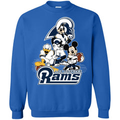 Mickey Mouse Los Angeles Rams American Football Nfl Sports Shirt Crewneck Pullover Sweatshirt Crewneck Pullover Sweatshirt - amzapparel