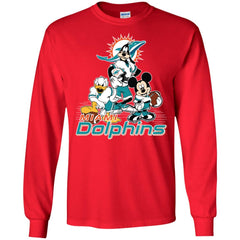 Mickey Mouse Miami Dolphins American Football Nfl Sports Shirt Men Long Sleeve Shirt Men Long Sleeve Shirt - amzapparel
