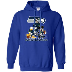 Mickey Mouse Seattle Seahawks American Football Nfl Sports Shirt Pullover Hoodie Sweatshirt Pullover Hoodie Sweatshirt - amzapparel