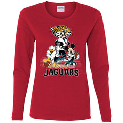 Mickey Mouse Jacksonville Jaguar American Football Nfl Sports Shirt Women Long Sleeve Shirt Women Long Sleeve Shirt - amzapparel