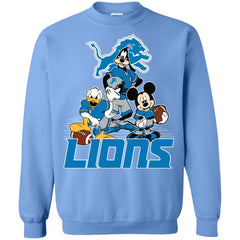 Mickey Mouse Detroit Lions American Football Nfl Sports Shirt Crewneck Pullover Sweatshirt Crewneck Pullover Sweatshirt - amzapparel