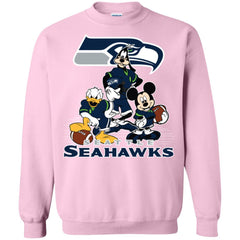Mickey Mouse Seattle Seahawks American Football Nfl Sports Shirt Crewneck Pullover Sweatshirt Crewneck Pullover Sweatshirt - amzapparel