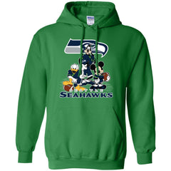 Mickey Mouse Seattle Seahawks American Football Nfl Sports Shirt Pullover Hoodie Sweatshirt Pullover Hoodie Sweatshirt - amzapparel