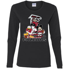 Mickey Mouse Atlanta Falcons American Football Nfl Sports Shirt Women Long Sleeve Shirt Women Long Sleeve Shirt - amzapparel