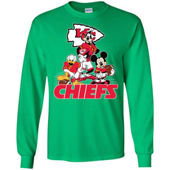 Mickey Mouse Kansas City Chiefs American Football Nfl Sports Shirt Men Long Sleeve Shirt Men Long Sleeve Shirt - amzapparel
