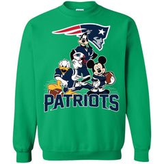 Mickey Mouse New England Patriots American Football Nfl Sports Shirt Crewneck Pullover Sweatshirt Crewneck Pullover Sweatshirt - amzapparel