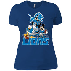 Mickey Mouse Detroit Lions American Football Nfl Sports Shirt Women Cotton T-Shirt Women Cotton T-Shirt - amzapparel