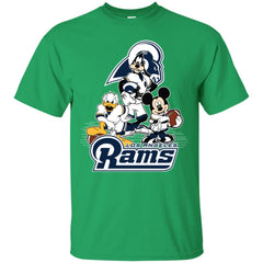 Mickey Mouse Los Angeles Rams American Football Nfl Sports Shirt Men Cotton T-Shirt Men Cotton T-Shirt - amzapparel