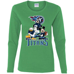 Mickey Mouse Tennessee Titans American Football Nfl Sports Shirt Women Long Sleeve Shirt Women Long Sleeve Shirt - amzapparel