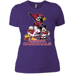 Mickey Mouse Arizona Cardinals American Football Nfl Sports Shirt Women Cotton T-Shirt Women Cotton T-Shirt - amzapparel