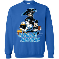 Mickey Mouse Carolina Panthers American Football Nfl Sports Shirt Crewneck Pullover Sweatshirt Crewneck Pullover Sweatshirt - amzapparel