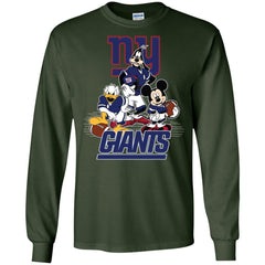 Mickey Mouse New York Giants American Football Nfl Sports Shirt Men Long Sleeve Shirt Men Long Sleeve Shirt - amzapparel