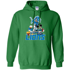 Mickey Mouse Detroit Lions American Football Nfl Sports Shirt Pullover Hoodie Sweatshirt Pullover Hoodie Sweatshirt - amzapparel