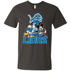Mickey Mouse Detroit Lions American Football Nfl Sports Shirt Men V-Neck T-Shirt Men V-Neck T-Shirt - amzapparel