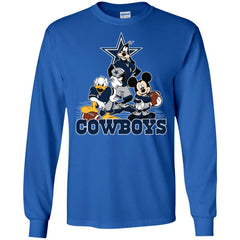 Mickey Mouse Dallas Cowboys American Football Nfl Sports Shirt Men Long Sleeve Shirt Men Long Sleeve Shirt - amzapparel