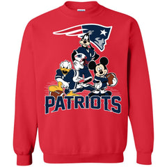Mickey Mouse New England Patriots American Football Nfl Sports Shirt Crewneck Pullover Sweatshirt Crewneck Pullover Sweatshirt - amzapparel