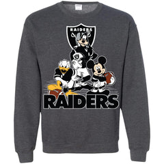 Mickey Mouse Oakland Raiders American Football Nfl Sports Shirt Crewneck Pullover Sweatshirt Crewneck Pullover Sweatshirt - amzapparel